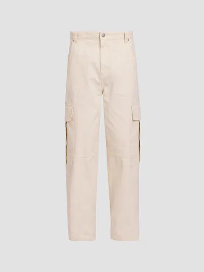 Ami Alexandre Mattiussi Men's Cargo Baggy Trousers In Neutral