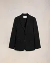 Ami Alexandre Mattiussi Ami Paris Single-breasted Tailored Blazer In Black
