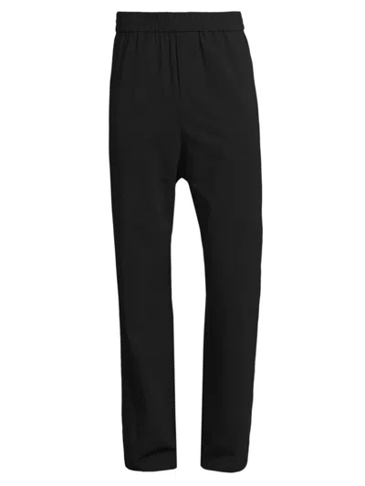 Ami Alexandre Mattiussi Men's Cotton Wide-leg Pants In Black
