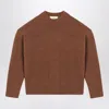 Ami Alexandre Mattiussi Ami Paris Hazelnut Ami De Coeur Sweater Men In Brown