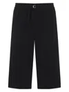 Ami Alexandre Mattiussi Oversized Cotton Bermuda Shorts In Black