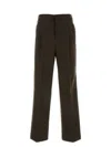 Ami Alexandre Mattiussi Wool Pant With Pleated Front And Belt Loops