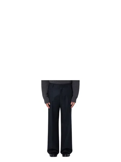 Ami Alexandre Mattiussi Ami Paris Men Virgin Wool Trousers In Black