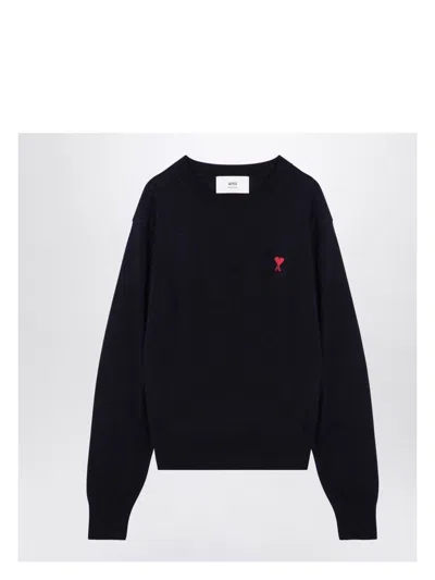 AMI ALEXANDRE MATTIUSSI MEN'S NIGHT AMI DE COEUR WOOL JUMPER SWEATER