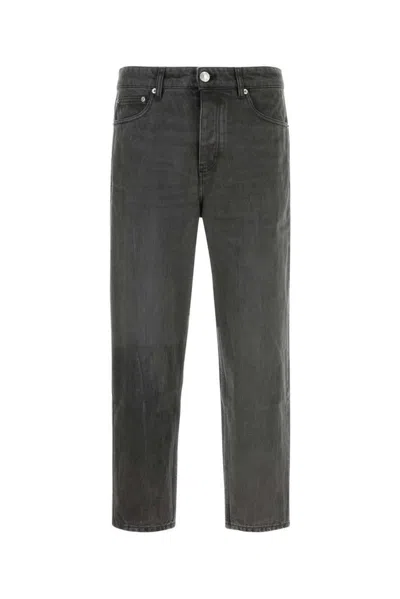 AMI ALEXANDRE MATTIUSSI MEN'S NOIR TAPERED FIT JEANS