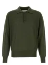 Ami Alexandre Mattiussi Ami Long Sleeved Knitted Polo Shirt