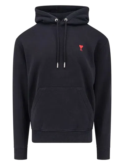 AMI ALEXANDRE MATTIUSSI MEN'S ORGANIC COTTON AMI DE COEUR SWEATSHIRT