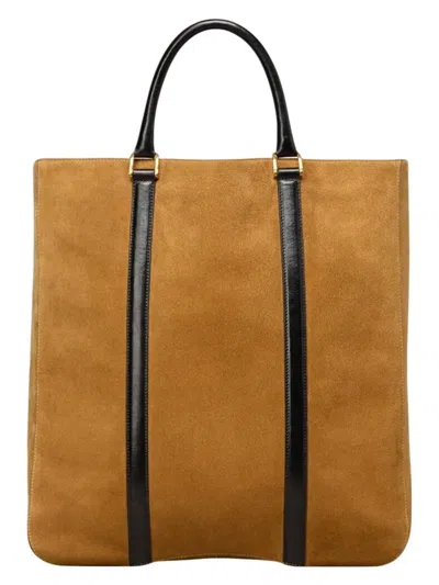 Ami Alexandre Mattiussi Men's Paris Paris North South Tote Bag In Sand