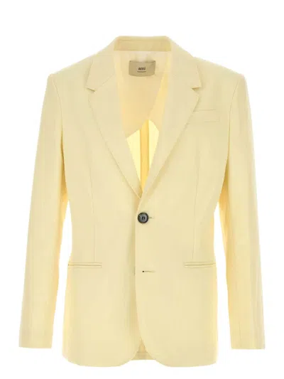 AMI ALEXANDRE MATTIUSSI MEN'S PASTEL WOOL BLAZER