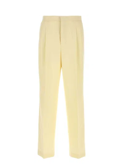 Ami Alexandre Mattiussi Ami Paris Pants In Gold