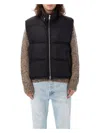 Ami Alexandre Mattiussi Ami Paris Monogram Patch Puffer Gilet In Black