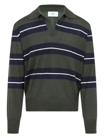AMI ALEXANDRE MATTIUSSI MEN'S RAYE POLO T-SHIRT
