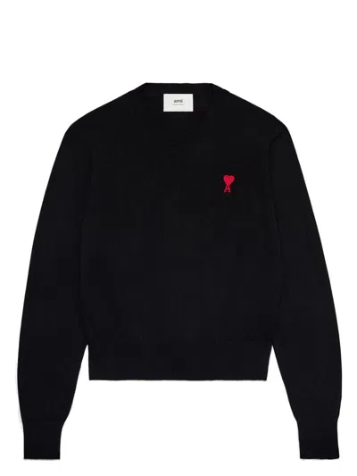 AMI ALEXANDRE MATTIUSSI MEN'S RED ADC SWEATER