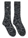 Ami Alexandre Mattiussi Logo Knitted Socks In Black