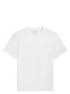 Ami Alexandre Mattiussi Ami Paris Logo-embroidered Cotton T-shirt In White