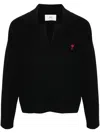 Ami Alexandre Mattiussi Ami Paris Polo In Black