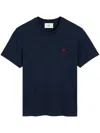 Ami Alexandre Mattiussi Ami Paris Ami Paris De Coeur Cotton T-shirt In Blue