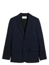 Ami Alexandre Mattiussi Ami Paris Two Buttons Jacket In Navyblue