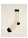 Ami Alexandre Mattiussi Men's Two Tone Adc Socks In Whitcrmblk