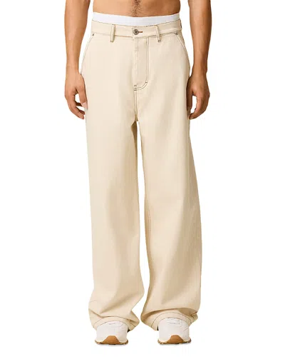 Ami Alexandre Mattiussi Men's Wide Fit Jeans In Brown