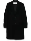 Ami Alexandre Mattiussi Ami Paris Men Wool Single-breasted Coat In Black