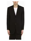 Ami Alexandre Mattiussi Ami Paris Black Wool Single Breasted Jacket In Black