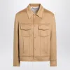 Ami Alexandre Mattiussi Ami Paris Beige Wool Trucker Jacket Men In Nude