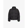 Ami Alexandre Mattiussi Ami De Coeur Logo Puffer Jacket In Black