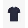 Ami Alexandre Mattiussi Ami Paris Men Blue Crewneck T-shirt With Adc Embroidery On The Front In Cotton Man