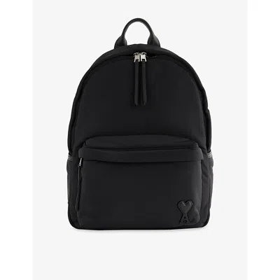 Ami Alexandre Mattiussi Mens Noir Marcel Woven Backpack In Black