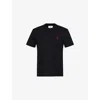 Ami Alexandre Mattiussi Ami Paris Ami De Coeur T-shirt In Organic Cotton In Black