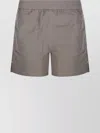 Ami Alexandre Mattiussi Mid-length Beach Shorts Side Slits In Gray