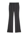 Ami Alexandre Mattiussi Mid-rise Flared Trousers In Black