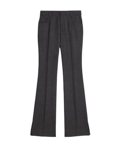 Ami Alexandre Mattiussi Mid-rise Flared Trousers In Black