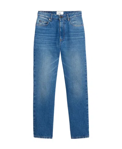 Ami Alexandre Mattiussi Mid-rise Straight-leg Jeans In Blue
