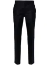 Ami Alexandre Mattiussi Tailored Virgin Wool Slim-fit Trousers In Navy Blue