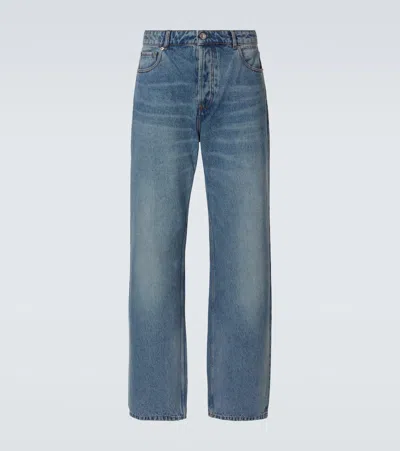 Ami Alexandre Mattiussi Mid-rise Wide-leg Jeans In Blue