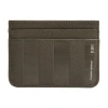 Ami Alexandre Mattiussi Khaki Leather Midi Card Holder In Green