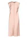 Ami Alexandre Mattiussi Sleeveless Knee Length Dress With Seam Design In Pink