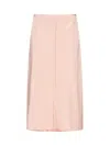 Ami Alexandre Mattiussi Midi And Knee Length Skirt Design In Pink