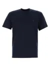 Ami Alexandre Mattiussi Ami Men Midnight Blue Cotton T-shirt In Night Blue