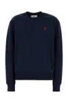 Ami Alexandre Mattiussi Midnight Blue Stretch Sweatshirt In Blue