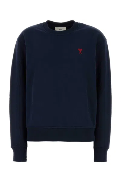 Ami Alexandre Mattiussi Midnight Blue Stretch Sweatshirt