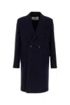 Ami Alexandre Mattiussi Oversize Double Breast Wool Blazer In Navyblue