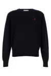 Ami Alexandre Mattiussi Ami Paris Men Adc Sweater In Nightblue