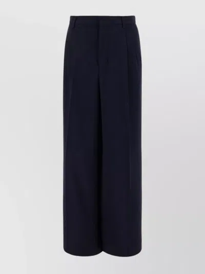 Ami Alexandre Mattiussi Midnight Viscose Blend Trousers