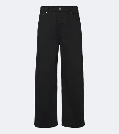 Ami Alexandre Mattiussi Mid-rise Straight Jeans In Black