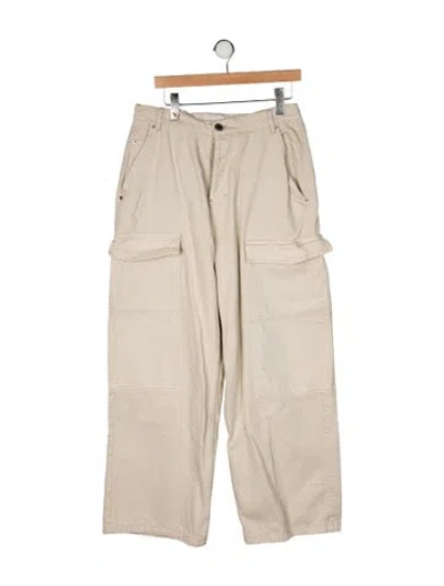 Pre-owned Ami Alexandre Mattiussi Mid-rise Straight Leg Jeans In Neutral