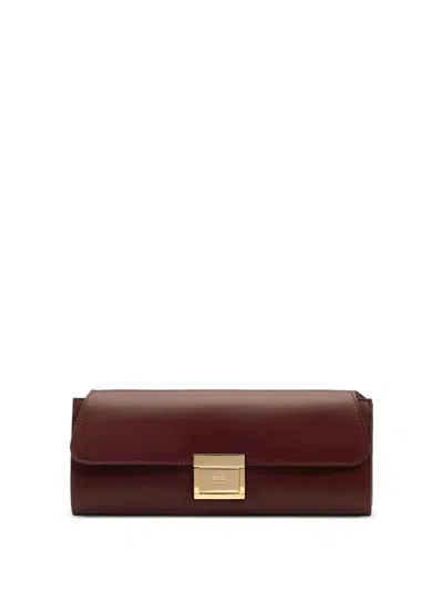 Ami Alexandre Mattiussi Mimi Clutch Bag In Red