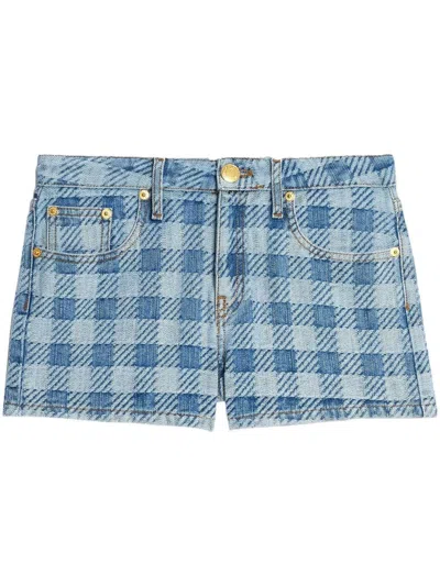 Ami Alexandre Mattiussi Mini Jeans-shorts In Blue